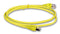 VIDEK 2965-10Y Ethernet Cable, Patch Lead, Cat5e, RJ45 Plug to RJ45 Plug, Yellow, 10 m