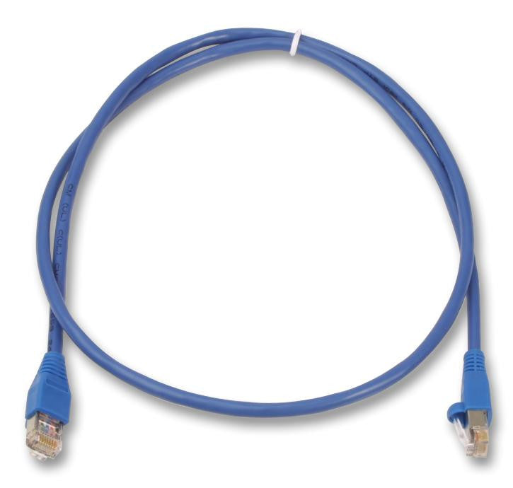 VIDEK 2965-1.5IM Ethernet Cable, Patch Lead, Cat5e, RJ45 Plug to RJ45 Plug, Blue, 1.5 m