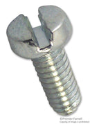 TR FASTENINGS M516 CSSTMCZ100- Machine Screw, M5, Steel, 16 mm, Bright Zinc, Cheese Head Slotted