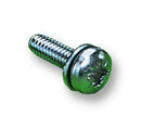 NETTLEFOLDS SEM03040012FA Machine Screw, M4, 12 mm, Bright Zinc, Steel, Pan Head Slotted