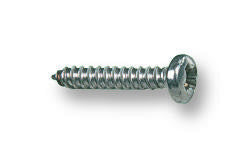 TR FASTENINGS N60.375 PRSTABZ100- SCREW, POZI PAN, STEEL, BZP,