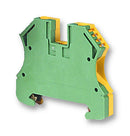 WEIDMULLER 101010 WPE4 DIN Rail Mount Terminal Block, 2 Ways, 22 AWG, 12 AWG, 4 mm&sup2;, Screw