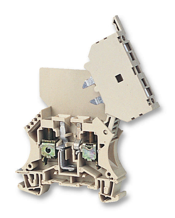 WEIDMULLER 101400 WSI6/2 Fused Terminal Block, 2 Ways, 22 AWG, 8 AWG, 6 mm&sup2;, Screw, 6.3 A