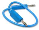 HIRSCHMANN TEST AND MEASUREMENT 934066102 Test Lead, 4mm Banana Plug to 4mm Banana Plug, Blue, 60 V, 32 A, 2 m