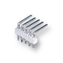 MOLEX 22-05-2061 KK 254 Wire-to-Board Header, Single Row, Right Angle, 6 Way, PA Polyamide Nylon, Tin (Sn) Plating