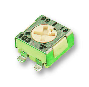 VISHAY TS53YL104MR10 Trimmer Potentiometer, 100 kohm, 250 mW, &plusmn; 20%, TS53 Series, 1 Turns, Surface Mount Device