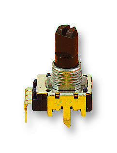 ALPS RK11K11410KA Rotary Potentiometer, 10 kohm, 50 mW, &plusmn; 20%, RK11 Series, 1 Turns, Log (Audio)