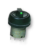 ITW SWITCHES 76-9470/439088G Rotary Switch, 2 Position, Illuminated, 76-94 Series, 10 A