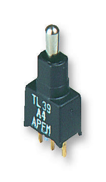 APEM TL46P0050 Toggle Switch, DPDT, Non Illuminated, On-On, TL Series, Through Hole