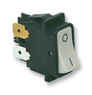 ARCOLECTRIC C1250ANTAA Rocker Switch, Non Illuminated, DPST, Off-On, Grey, Panel, 16 A