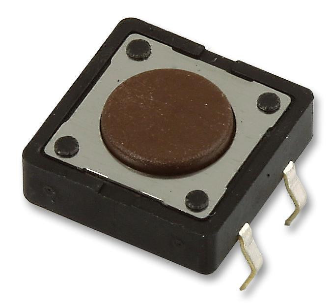 MULTICOMP MCDTS2-1R Tactile Switch, Non Illuminated, 12 V, 50 mA, 260 gf, Solder, MCDTS2 Series