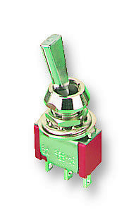 C & K COMPONENTS 7101P3YZQE Toggle Switch, SPDT, Non Illuminated, On-On, 7000 Series, Panel, 5 A