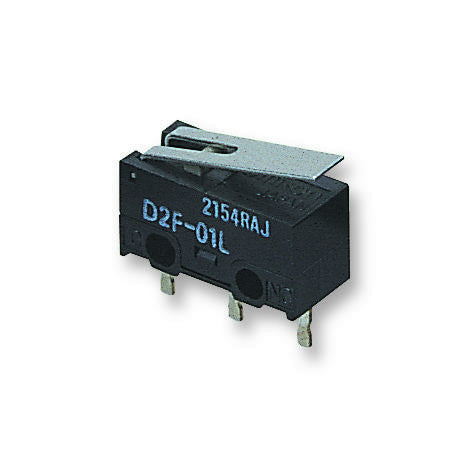 OMRON ELECTRONIC COMPONENTS D2FL Microswitch, D2F Series, SPDT, Solder, 3 A, 125 VAC, 30 VDC