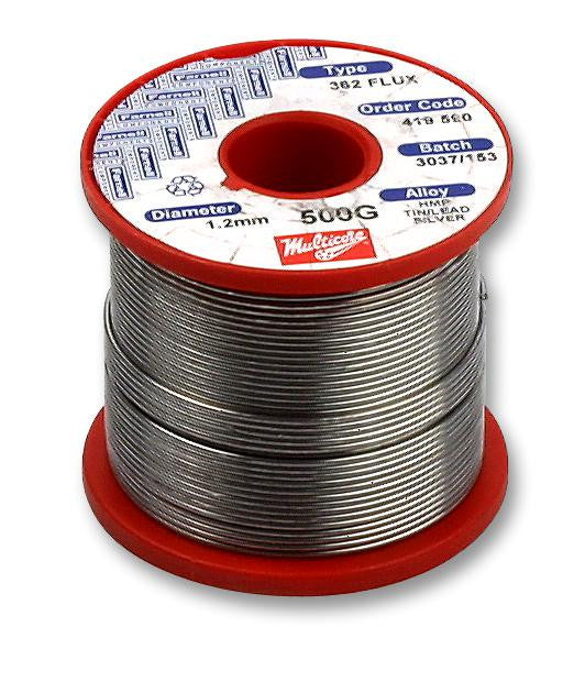 MULTICORE / LOCTITE DHMP 500G REEL Solder Wire, 93.5/5/1.5, 1.22mm Diameter, 296&iuml;&iquest;&frac12;C, 500g