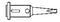 PORTASOL SP.2.4D.F Soldering Iron Tip, Screwdriver, 2.4 mm