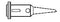 PORTASOL SP.1.0S.F Soldering Iron Tip, Chisel, 1 mm