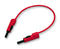 HIRSCHMANN TEST AND MEASUREMENT 973646101 Test Lead, 4mm Banana Plug to 4mm Banana Plug, Red, 60 V, 16 A, 1 m