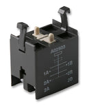 APEM A02503 Switch Contact Block, A02 Series Illuminated or Non-illuminated Pushbutton Switches, 16 A, Screw