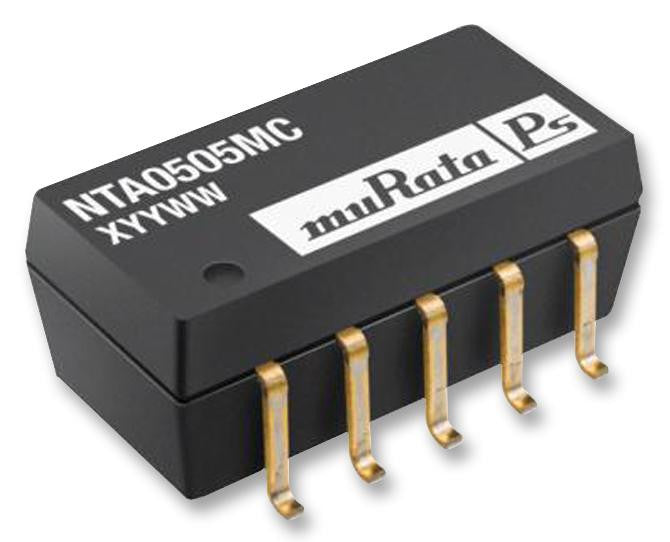 MURATA POWER SOLUTIONS NTA1205MC Isolated Board Mount DC/DC Converter, Miniature, Fixed, 2 Output, 10.8 V, 13.2 V, 1 W, 5 V