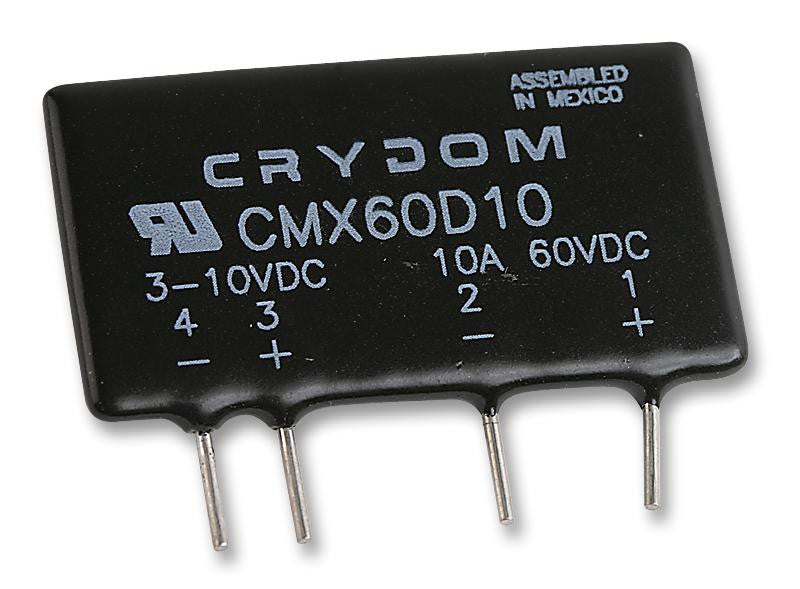 CRYDOM CMX60D20 Solid State Relay, CMX Series, DIP, DC Output, SPST-NO, 20 A, 60 VDC, PCB, Through Hole, DC Switch