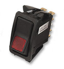 OTTO CONTROLS K3AB2ANB-1Z Rocker Switch, IP68S, Illuminated, DPST, Off-(On), Panel, 20 A