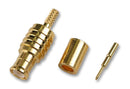 AMPHENOL MCX1121A1-3GT30G-5-50 RF / Coaxial Connector, MCX Coaxial, Straight Plug, Crimp, 50 ohm, RG174, RG188A, RG316, Brass