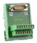 M JAY IFM DEE 15 M Terminal Block Interface, D Sub 15 Position Plug, Screw Type 16 Position Terminal Block, 5 A, 250 V