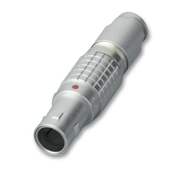 LEMO FGG.1B.306.CLAD62Z Circular Connector, 1B Series, Cable Mount Plug, 6 Contacts, Solder Pin, Push-Pull, Brass Body