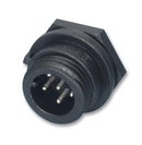 BULGIN PX0412/02P Circular Connector, Buccaneer 400 Series, Panel Mount Plug, 2 Contacts, Nylon (Polyamide) Body