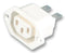 BULGIN PX0675/63/WH Power Entry Connector, Receptacle, 250 VAC, 10 A, Panel Mount, Quick Connect