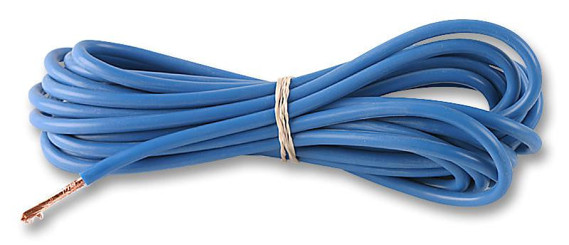 STAUBLI 61.7610-23 Wire, Silivolt&reg;-1V Test Lead, Silicone Rubber, Blue, 13 AWG, 2.5 mm&sup2;, 16 ft, 5 m