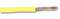 STAUBLI 61.7605-24 Wire, Silivolt&reg;-1V Test Lead, Silicone Rubber, Yellow, 20 AWG, 0.5 mm&sup2;, 16 ft, 5 m