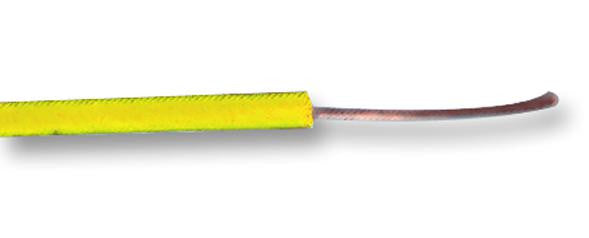 STAUBLI 60.7003-24 Wire, Flexivolt-E, PVC, Yellow, 23 AWG, 0.25 mm&sup2;, 328 ft, 100 m