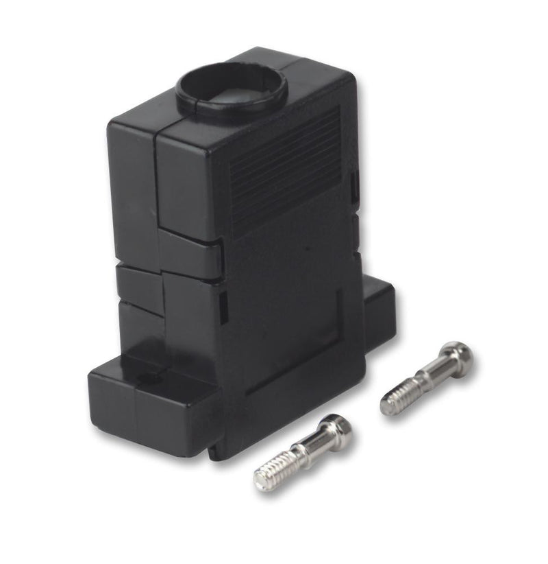 MH CONNECTORS MHCCOV-25SCL-BK D Sub Backshell, Black, MHCCOV-SC Series, DB, 180&deg;, Plastic Body