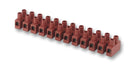 HYLEC HY434/12 FV Panel Mount Barrier Terminal Block, 2 Row, 12 Ways, 12 mm, 57 A