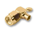 MULTICOMP 19-02V-11-TGG RF / Coaxial Connector, SMA Coaxial, Right Angle Plug, Solder, 50 ohm, RG405, Brass