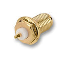 GREENPAR - TE CONNECTIVITY 1-1478966-0 RF / Coaxial Connector, SMA Coaxial, Straight Bulkhead Jack, Solder, 50 ohm, Beryllium Copper