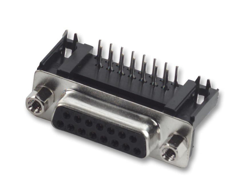 MULTICOMP 8LCM009S-304B-XX Standard D Sub Connector, 9 Contacts, Receptacle, DE, 90deg D Sub Connectors, Steel Body, Solder