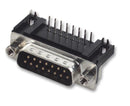 MULTICOMP 8LCM009P-301B-XX Standard D Sub Connector, 9 Contacts, Plug, DE, 90deg D Sub Connectors, Metal Body, Solder