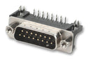 MULTICOMP 5504F1-25P-02A-03 D Sub Connector, Right Angle, 25 Contacts, Plug, DB, PCB Mount D Sub, Metal Body, Solder