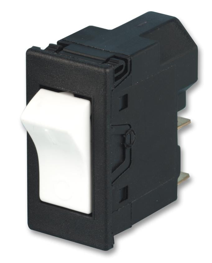 TRIPUS 3251-01.01 Rocker Switch, Non Illuminated, DPST, Off-On, White, Panel, 16 A