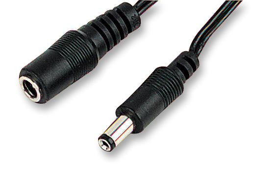 PRO ELEC JR8307-5M DC Power Extension Lead with 2.5mm Connectors, 5.0m