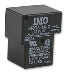 IMO PRECISION CONTROLS SRGA-1A-SL-12VDC General Purpose Relay, SRG Series, Power, Non Latching, SPST-NO, 12 VDC, 30 A