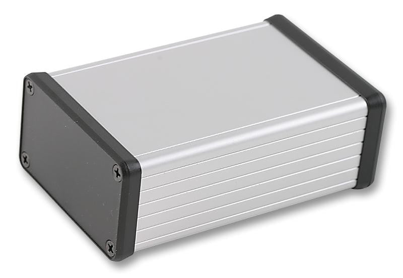 HAMMOND 1455K1202 Metallic Enclosure, 1455 Series, Extruded With Plastic End Panels, Instrument, Aluminium, 43 mm