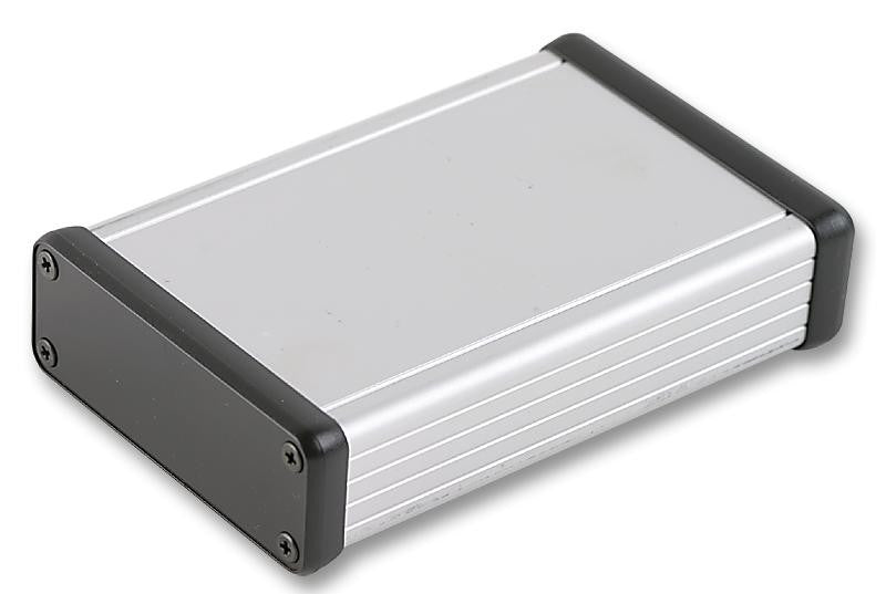 HAMMOND 1455J1202 Metallic Enclosure, 1455 Series, Extruded With Plastic End Panels, Instrument, Aluminium, 27 mm