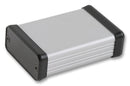 HAMMOND 1455C802 Metallic Enclosure, 1455 Series, Extruded With Plastic End Panels, PCB Box, Aluminium, 26.17 mm