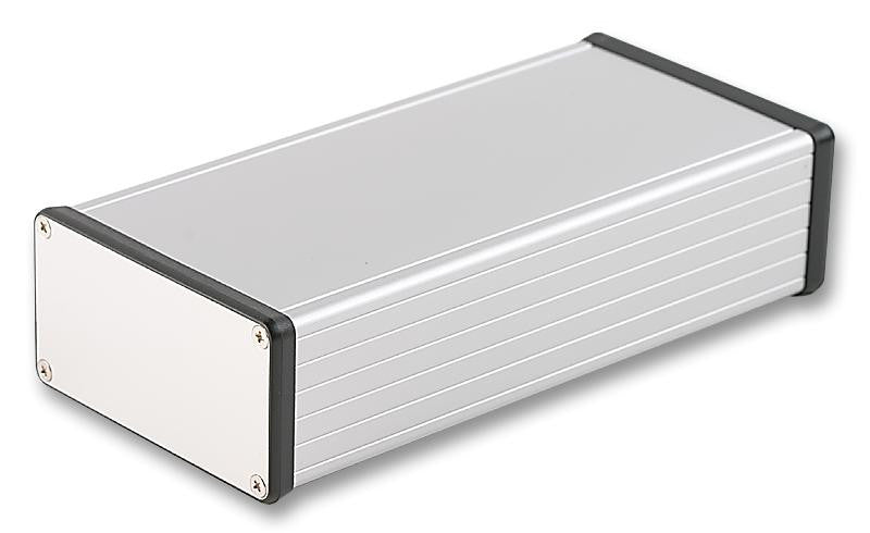 HAMMOND 1455N2201 Metallic Enclosure, 1455 Series, Extruded With Metal End Panels, Instrument, Aluminium, 53 mm