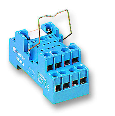 FINDER 94.74SMA Relay Socket, 5534 Series, DIN Rail, Panel, Screw, 14 Pins