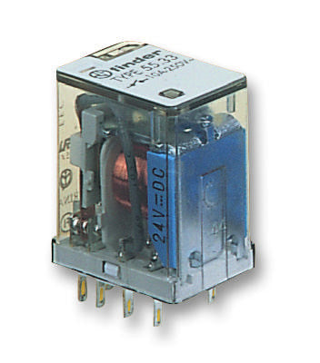 FINDER 55.33.8.230.0000 General Purpose Relay, 55 Series, Power, 3PDT, 230 VAC, 10 A