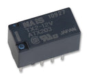 PANASONIC ELECTRIC WORKS TX2-12V Signal Relay, DPDT, 12 VDC, 2 A, TX Series, Through Hole, Non Latching